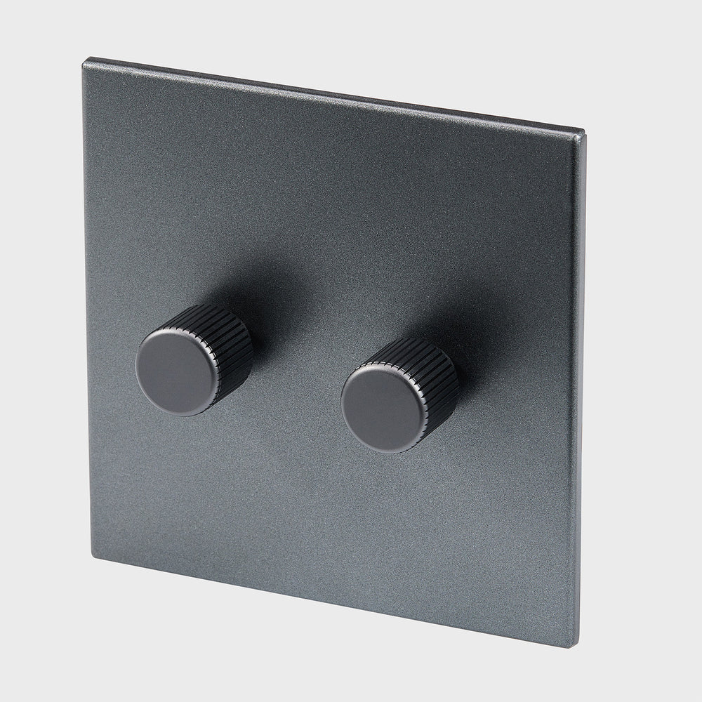 Double Rotary Wall Dimmer