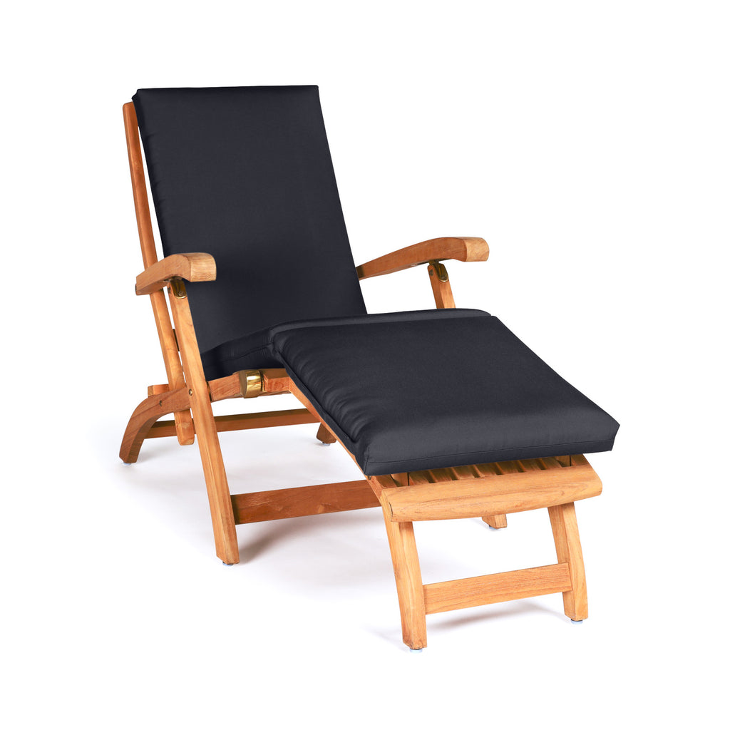 Classic Teak Steamer Chair (with Cushion)