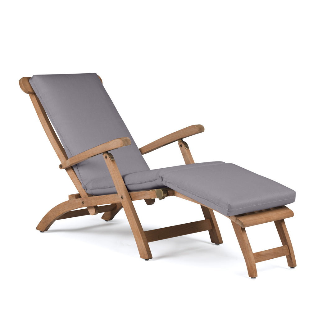 Normal Teak Steamer Chair (with Cushion)