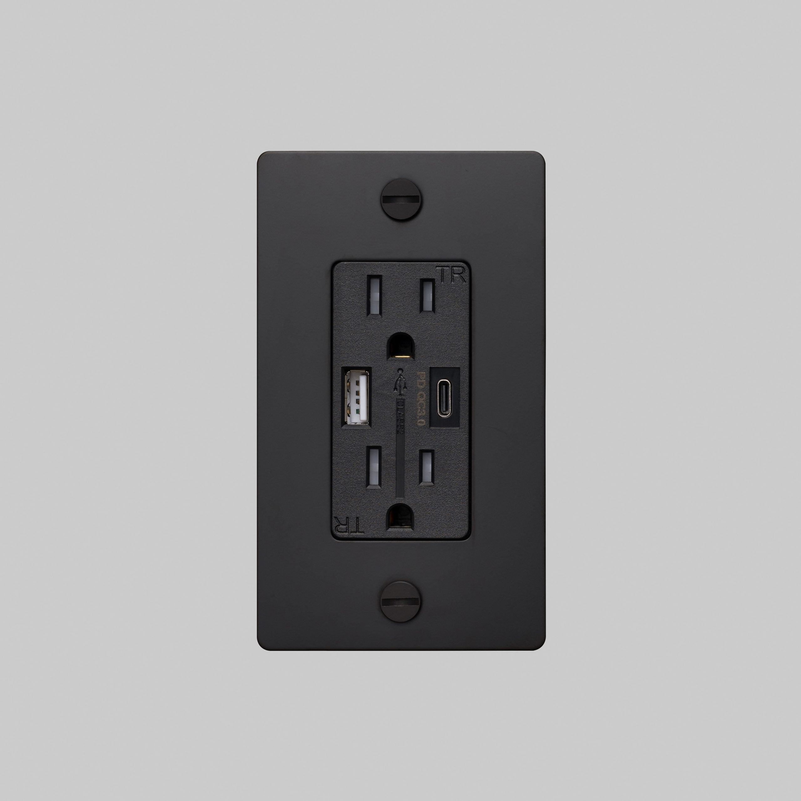 1G Combination Duplex Outlet And Usb-A + C Charger