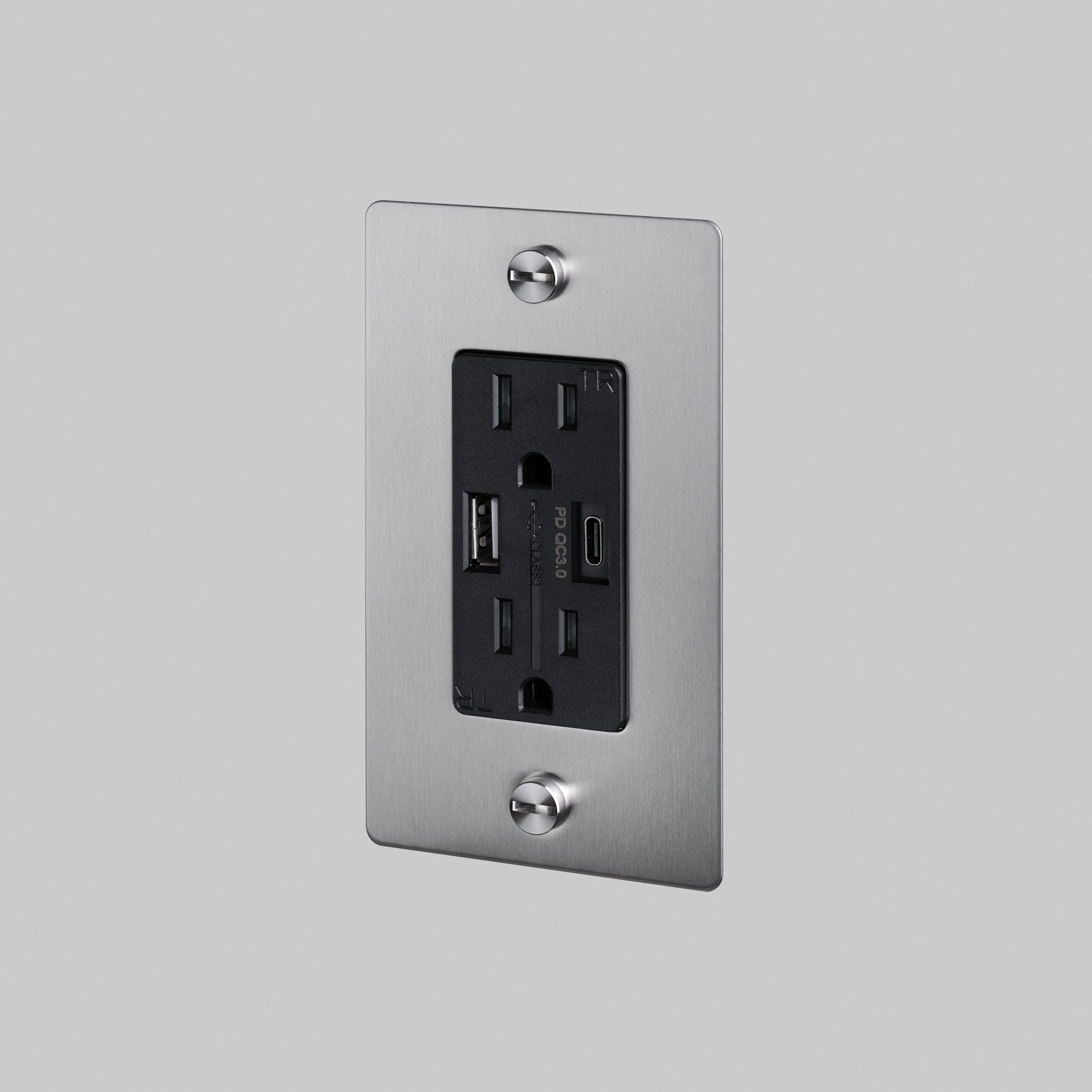1G Combination Duplex Outlet And USB-A + C Charger