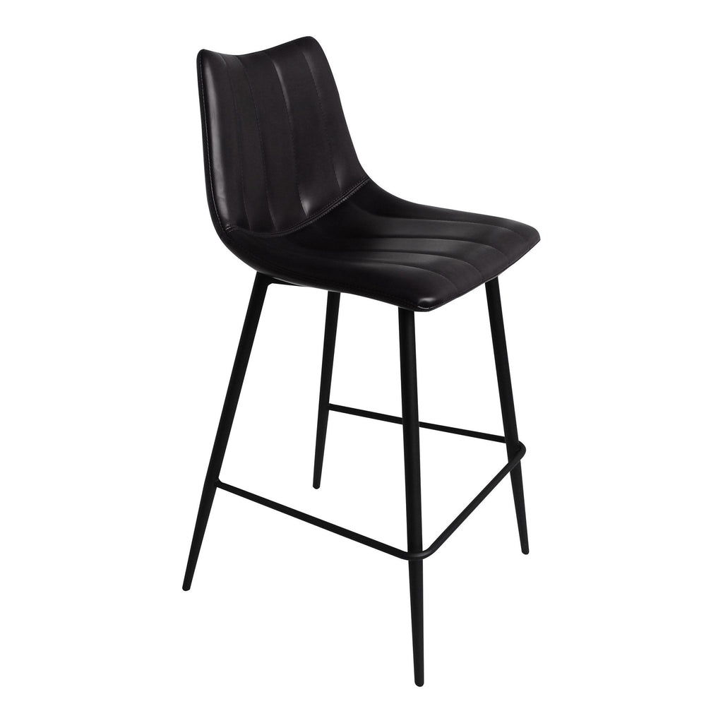 Alibi Counter Stool, Black, Set of 2