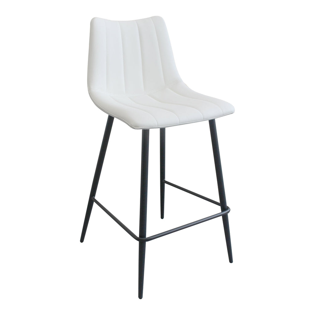 Alibi Counter Stool, White, Set of 2