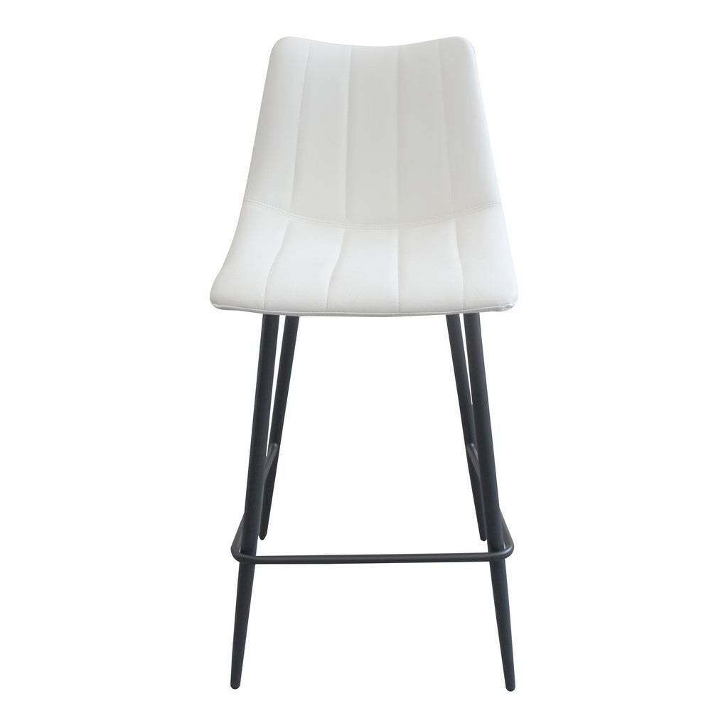 Alibi Counter Stool, White, Set of 2