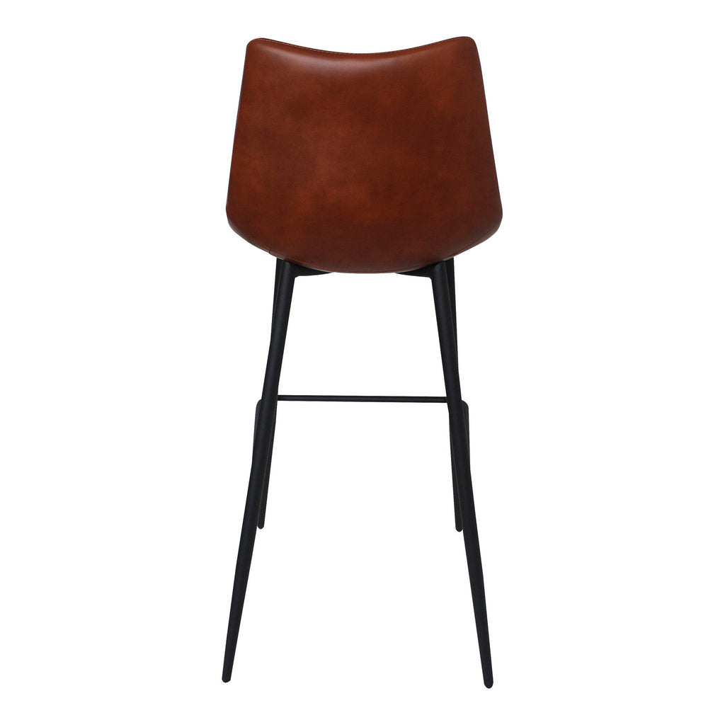 Alibi Barstool, Brown, Set of 2