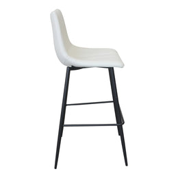 Alibi Barstool, White, Set of 2