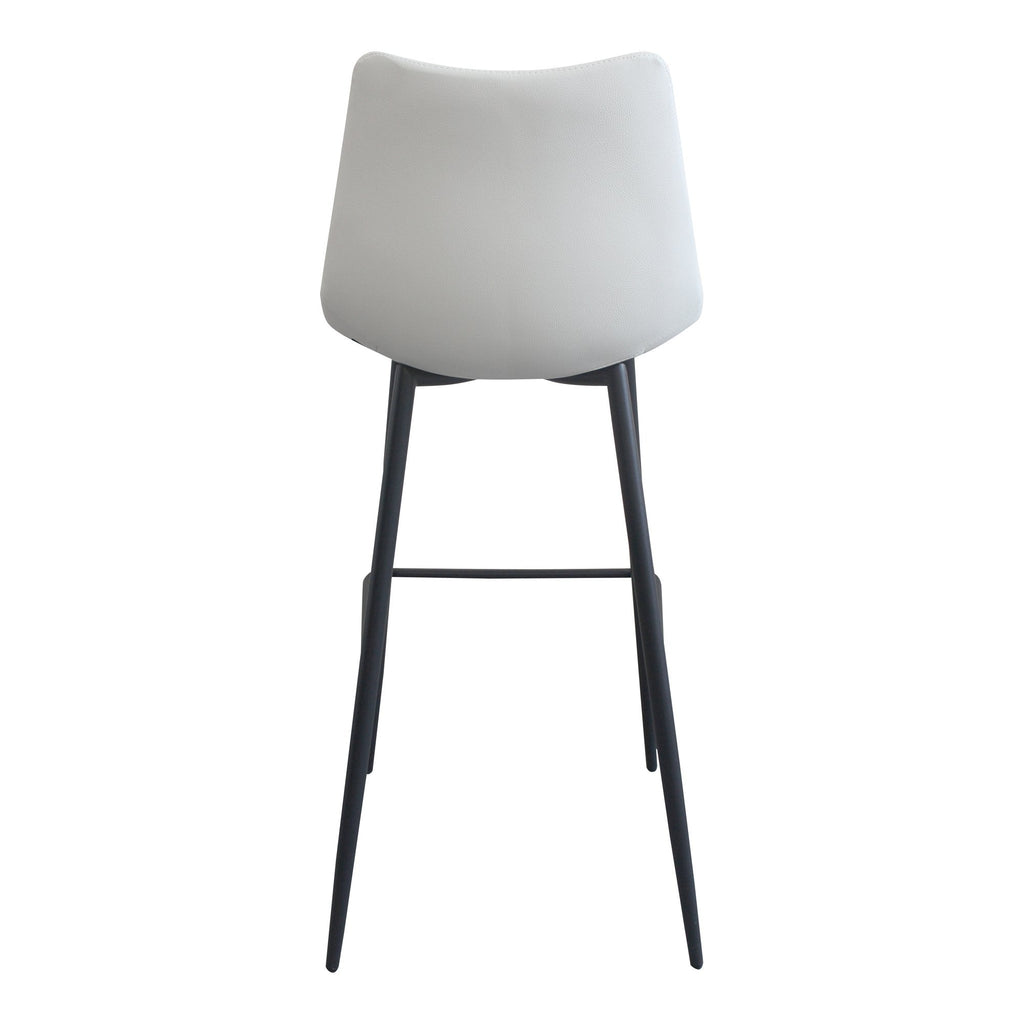 Alibi Barstool, White, Set of 2