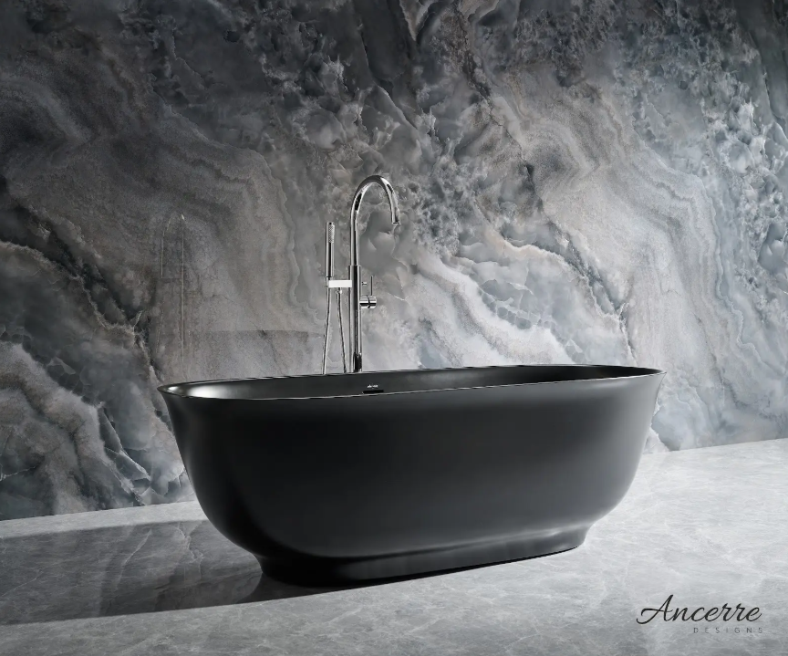 Fiore 67 Inch Freestanding Solid Surface Bathtub