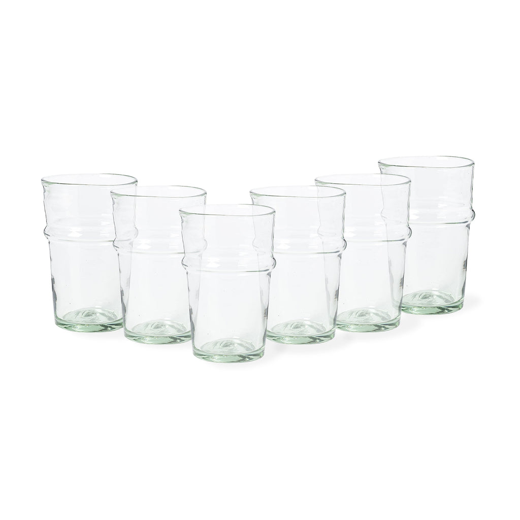 Marisa Set of 6 Recycled Tall Glass Tumblers