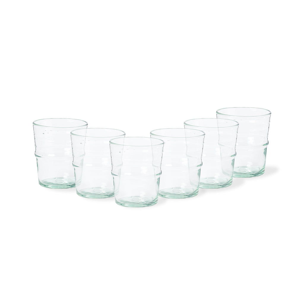 Marisa Set of 6 Recycled Low Glass Tumblers