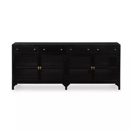 Shadow Box Media Console - Black by Four Hands