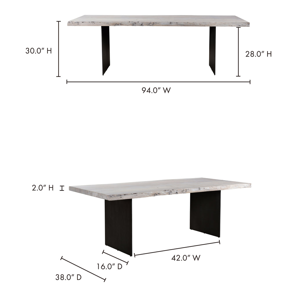 Evans Dining Table (White)