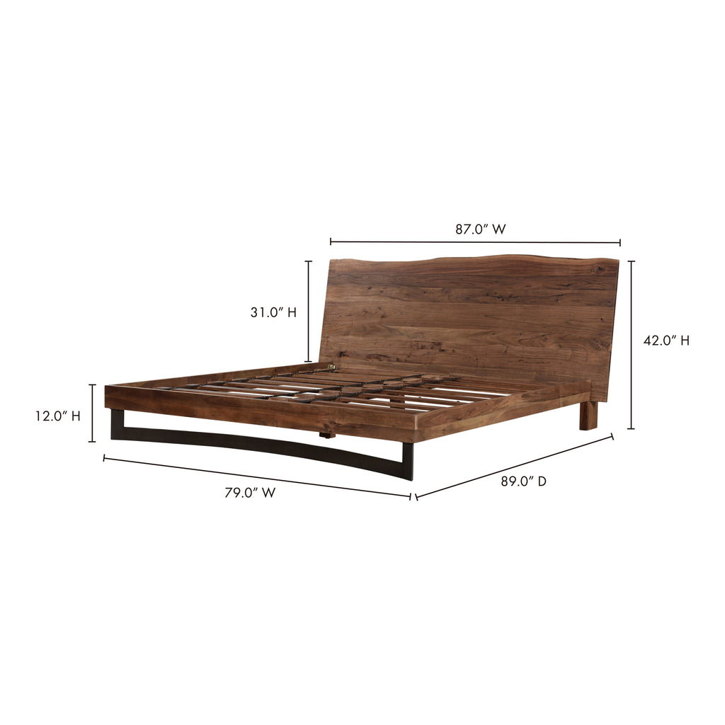 Bent King Size Bed (Natural)