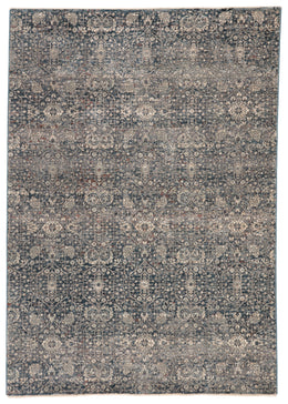 Jaipur Living Torryn Damask Gray/ Blue Runner Rug