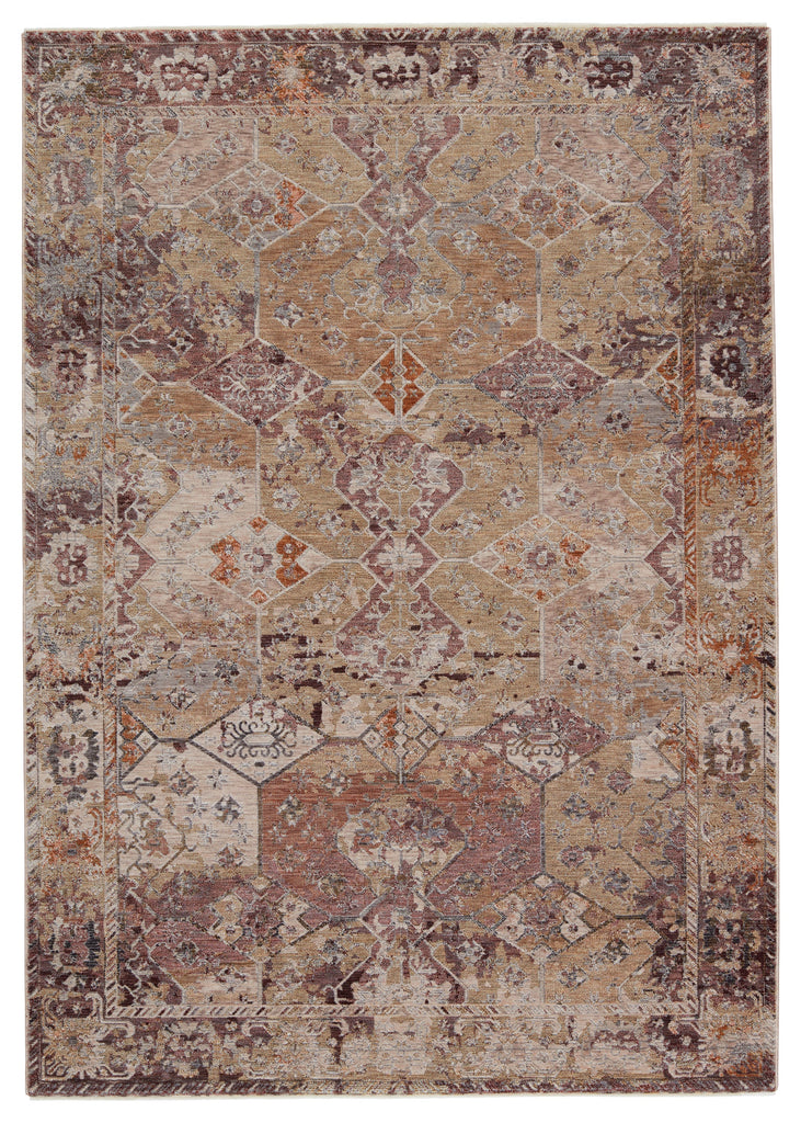 Jaipur Living Thessaly Medallion Gold/ Maroon Area Rug