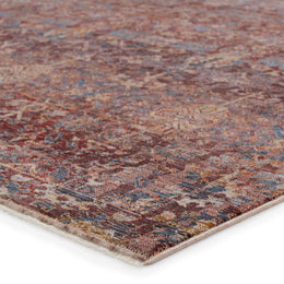 Jaipur Living Marisol Floral Maroon/ Blue Runner Rug