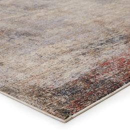 Vibe by Jaipur Living Kyson Abstract Light Taupe/ Blue Runner Rug