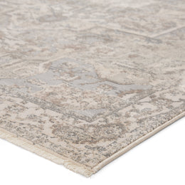 Jaipur Living Alain Medallion Gray/ Cream Runner Rug