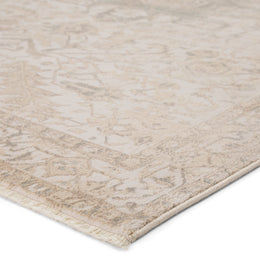 Jaipur Living Lucien Medallion Cream/ Light Gray Runner Rug