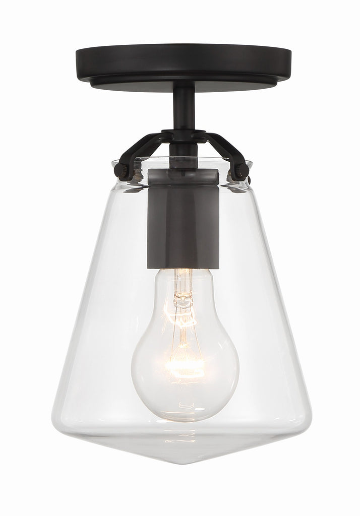 Voss 1 Light Semi Flush