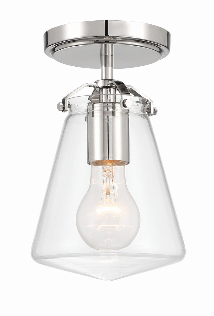 Voss 1 Light Semi Flush