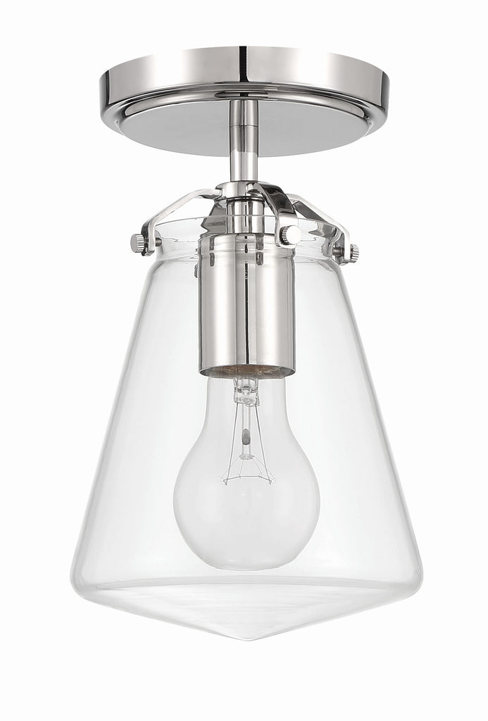 Voss 1 Light Semi Flush