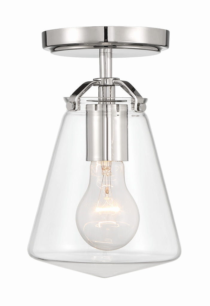 Voss 1 Light Semi Flush