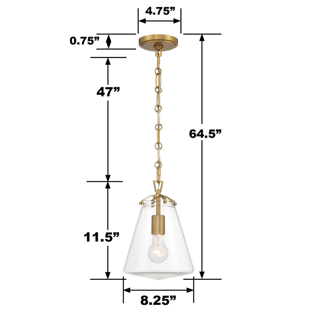 Voss 1 Light Mini Pendant