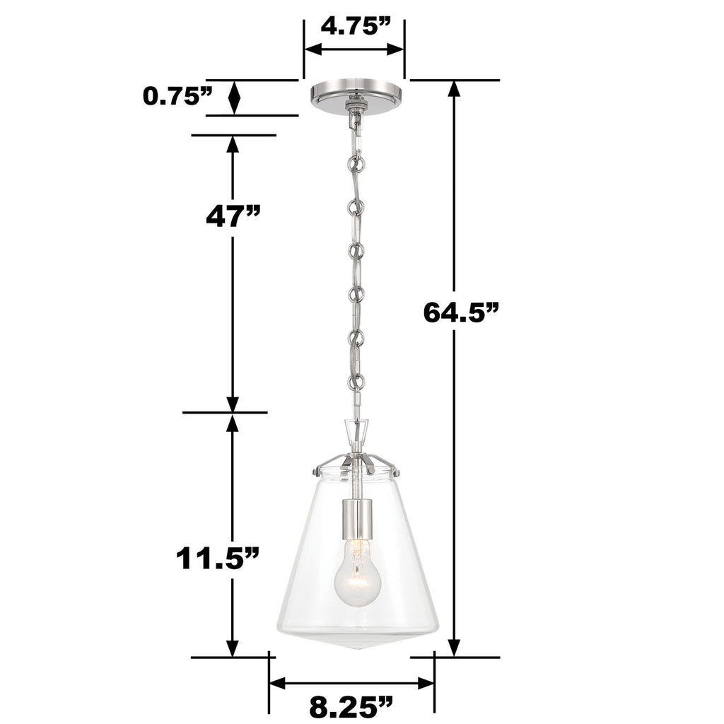 Voss 1 Light Mini Pendant