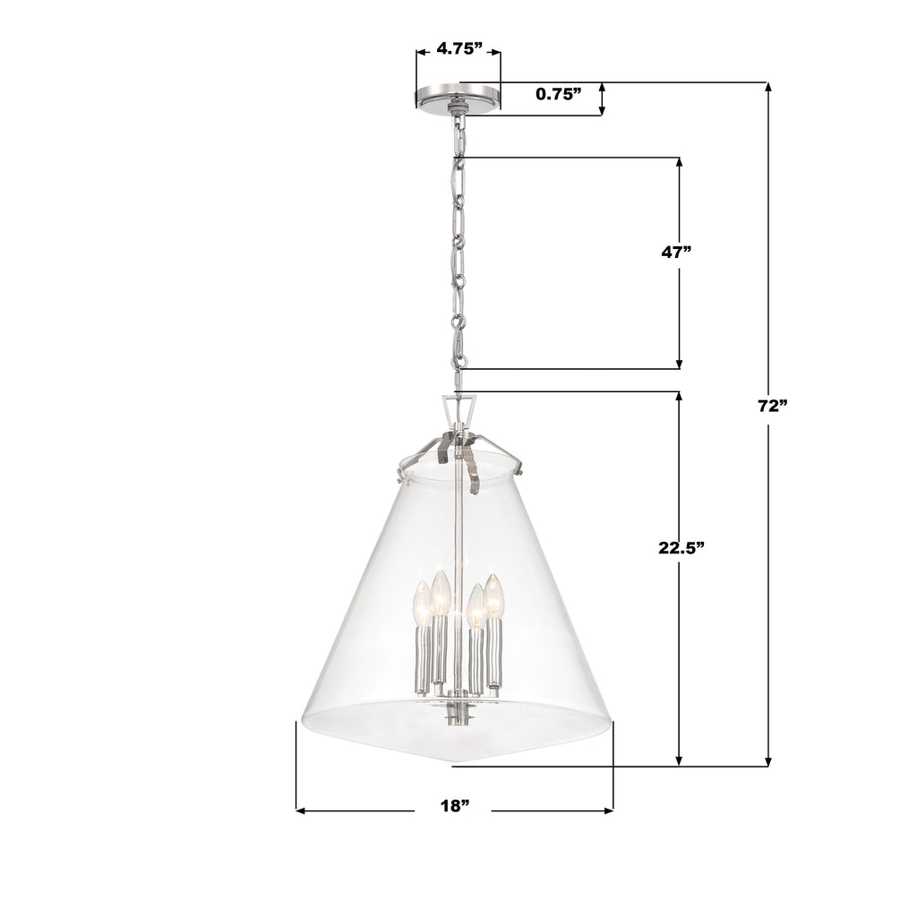 Watson 6 Light Linear Chandelier