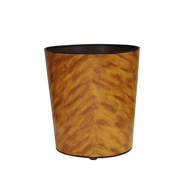 Oval Wastebasket In Tortoise Shell