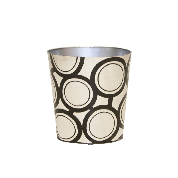 Oval Wastebasket Bubble Design