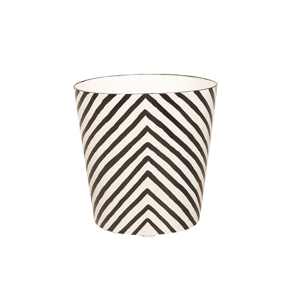 Oval Wastebasket Zebra