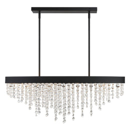 Winham 8 Light Linear Oval Chandelier