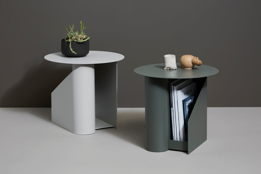 Sentrum Side Table, Painted Metal