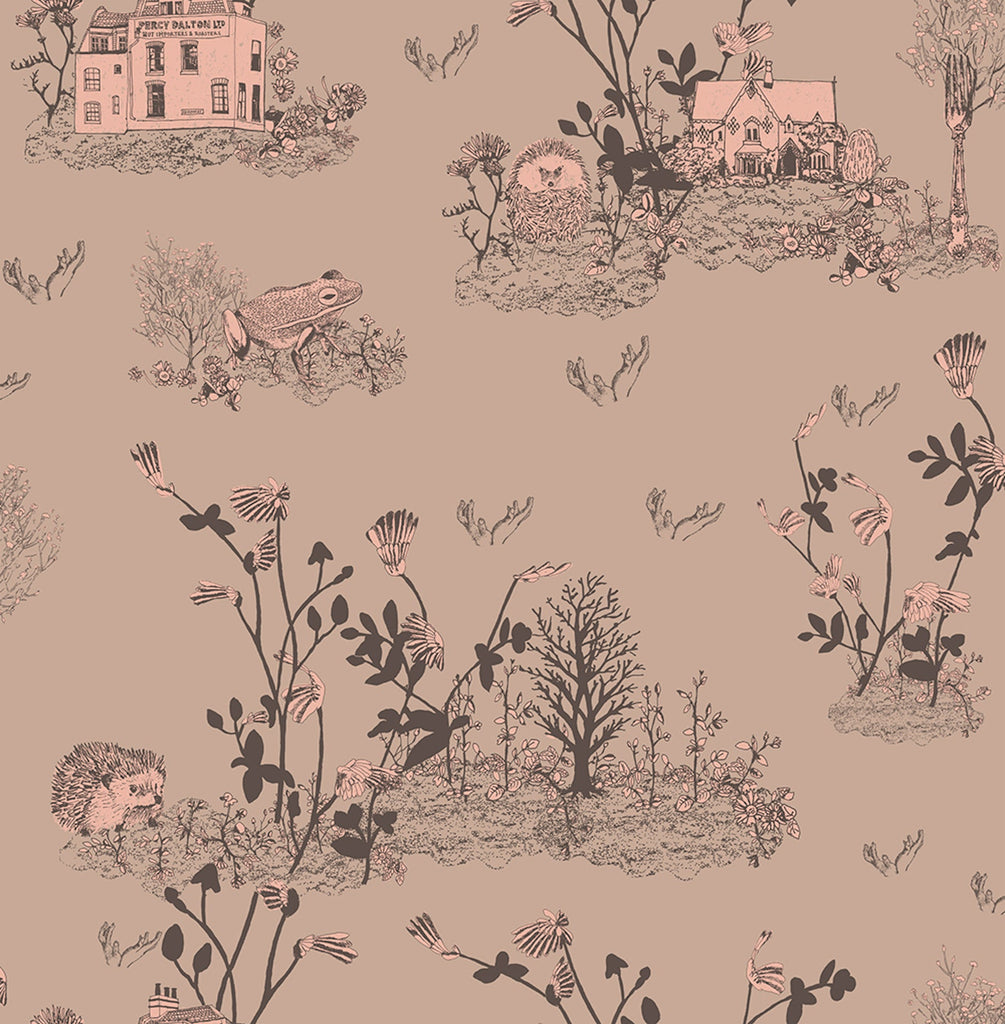 Classic Woodlands - Brown Pink