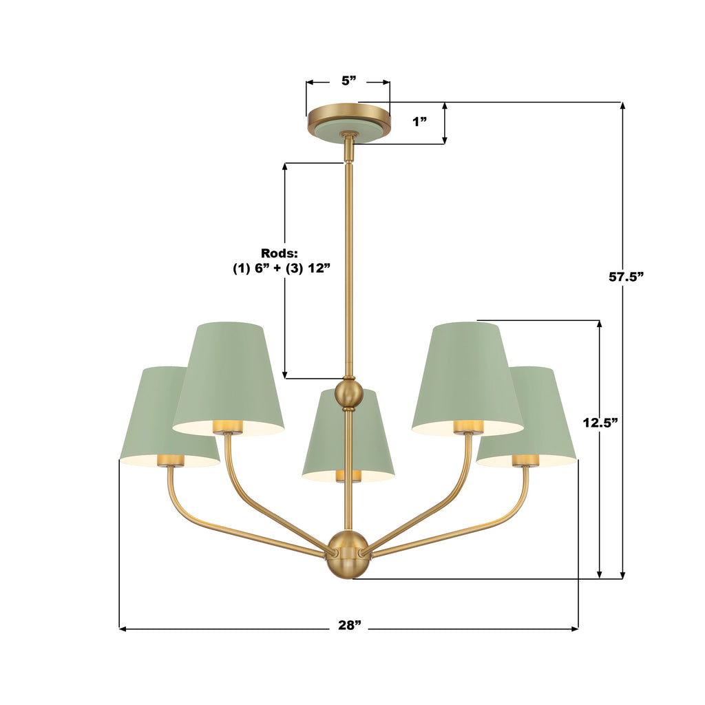 Xavier 5 Light Chandelier