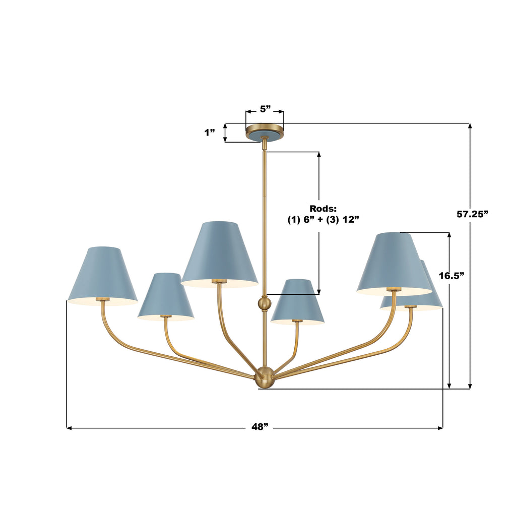 Xavier 6 Light Chandelier