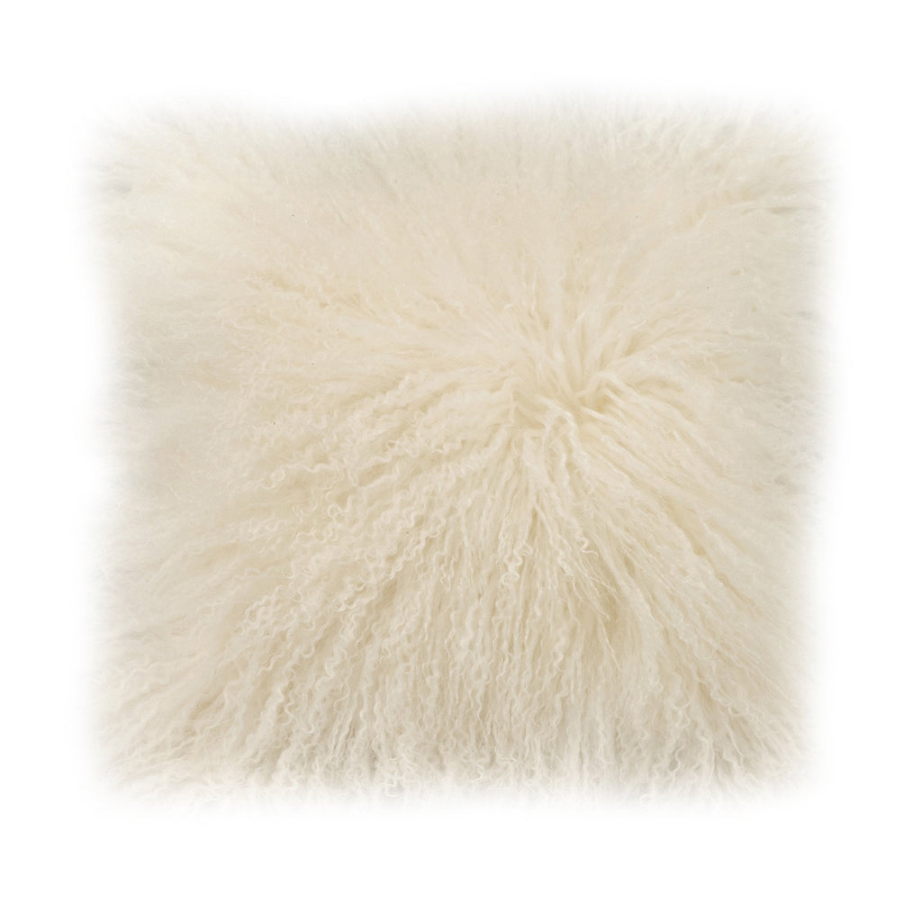 Lamb Fur Pillow, Cream