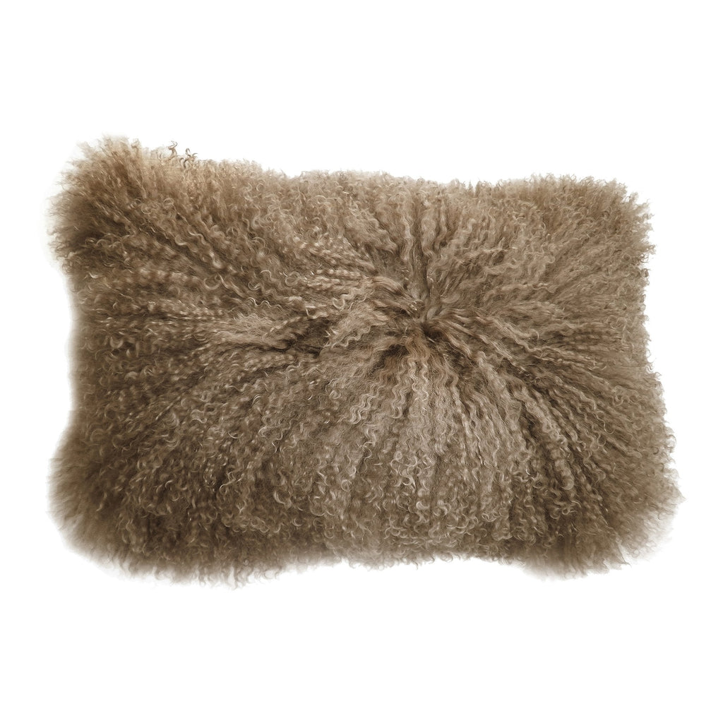 Lamb Fur Pillow, Rectangle, Natural