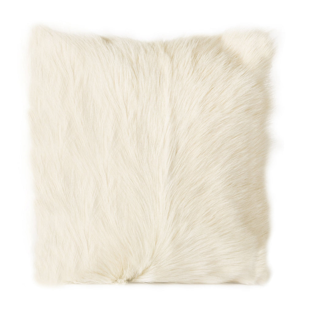 Goat Fur Pillow, Natural