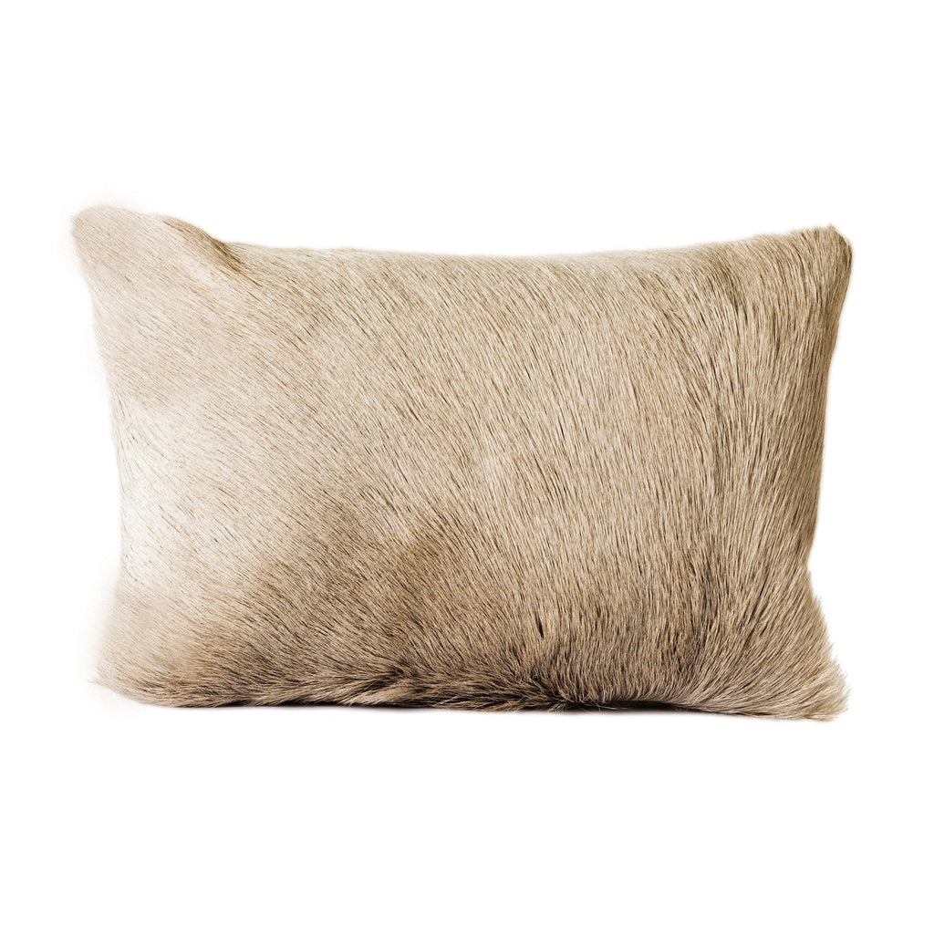 Goat Fur Bolster, Light Grey