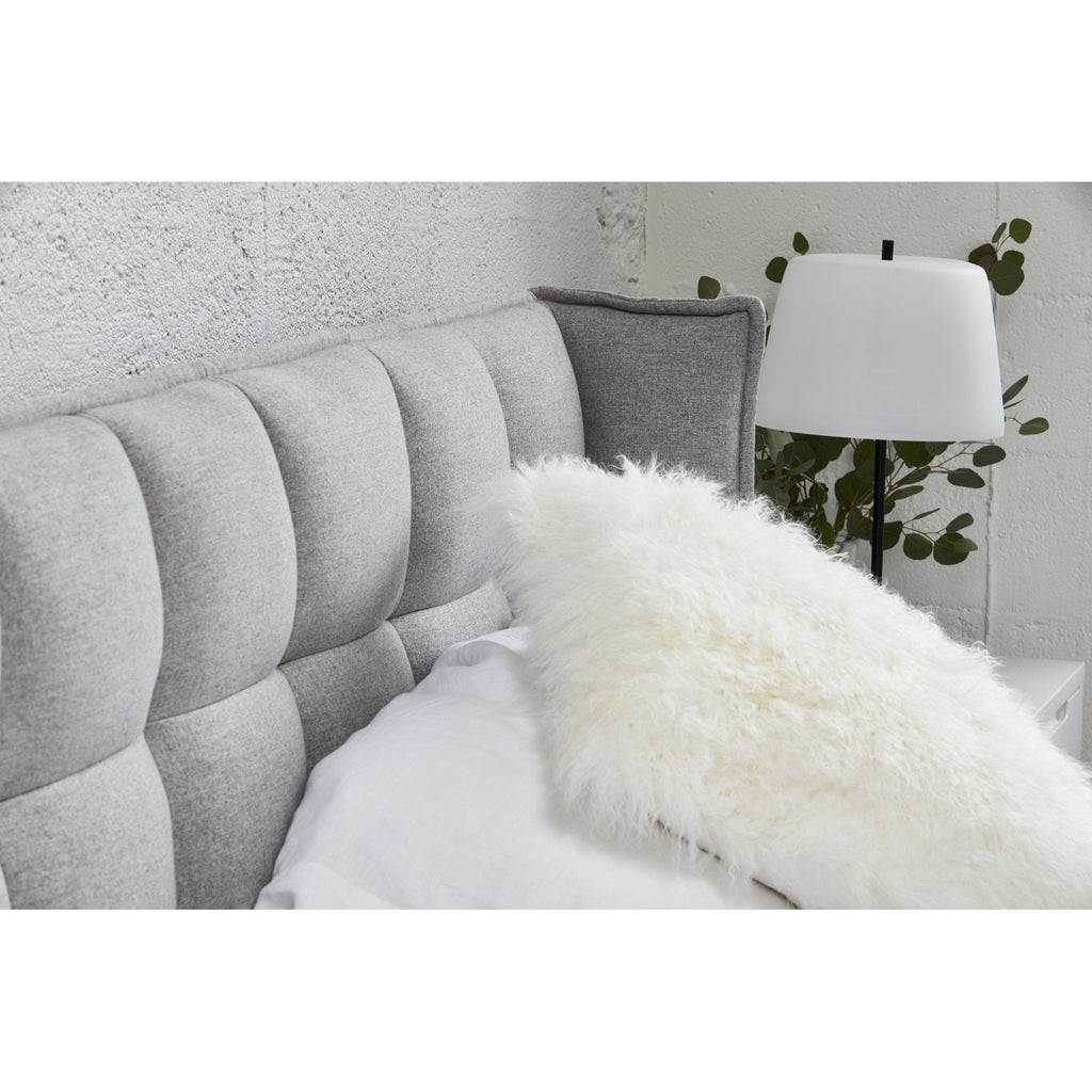 Lamb Fur Pillow Large, White