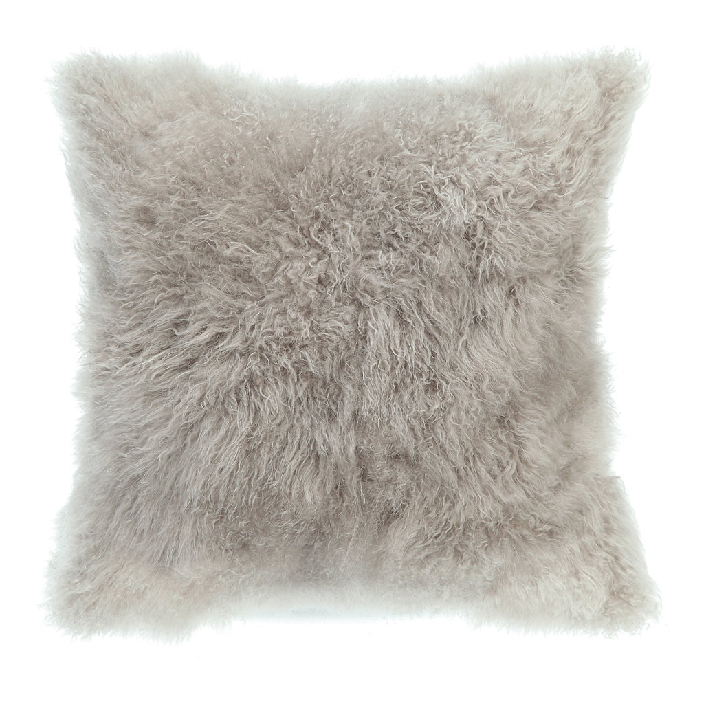 Cashmere Fur Pillow, Grey