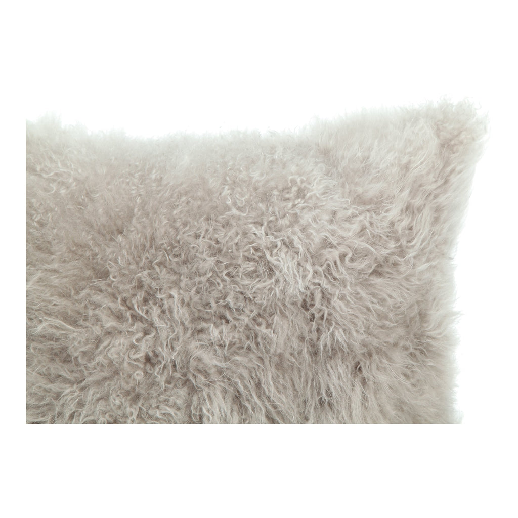 Cashmere Fur Pillow, Grey