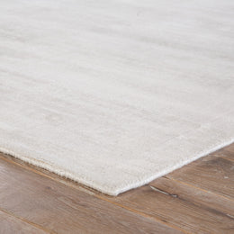 Jaipur Living Yasmin Handmade Solid White Runner Rug