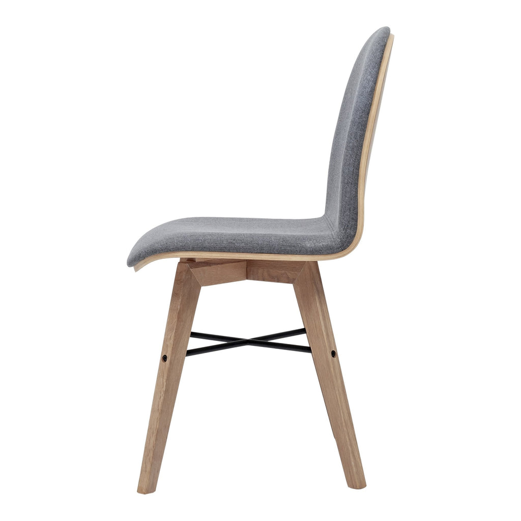 Napoli Dining Chair, Grey, Set of 2