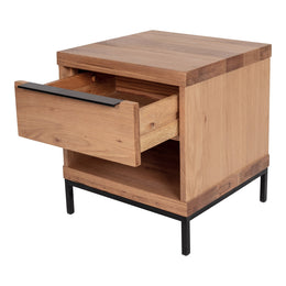 Montego Nightstand, Natural, One Drawer