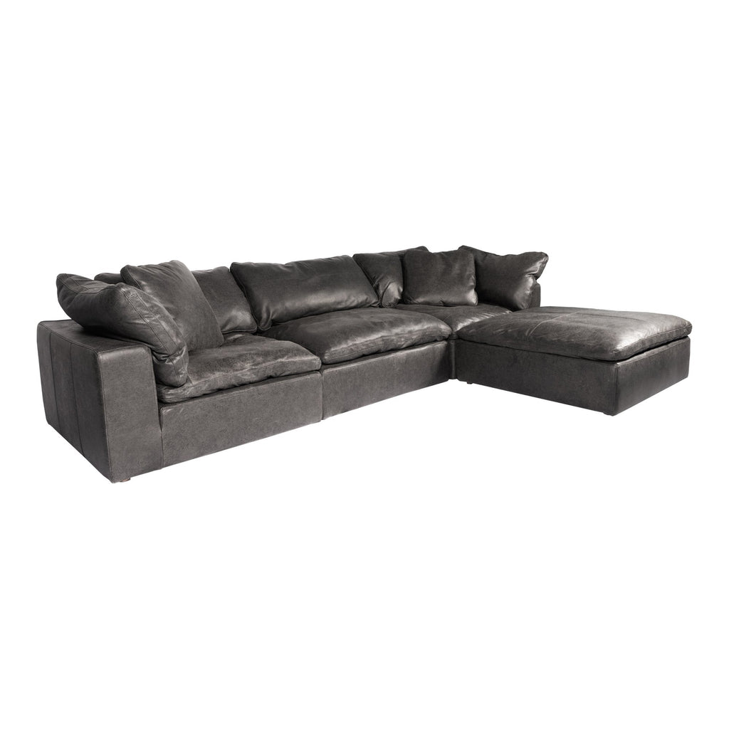 Clay Lounge Modular Sectional, Black