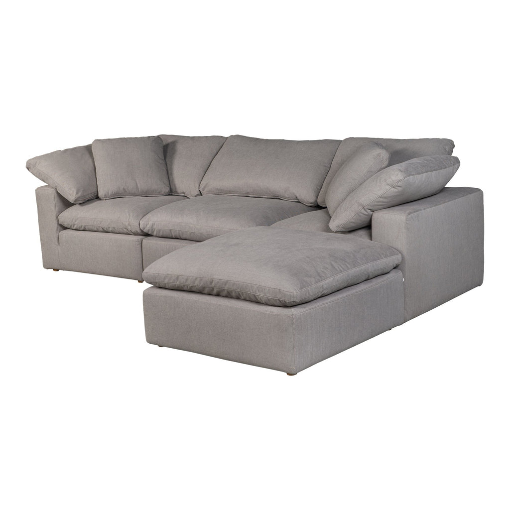 Clay Lounge Modular Sectional, Grey